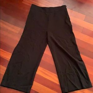 Zara Woman wide leg black trousers size XL